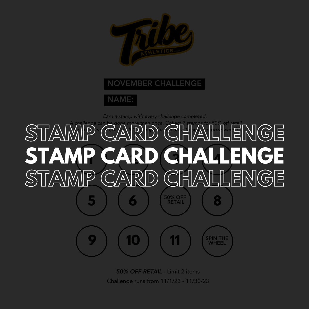 November Stamp Card Challenge!